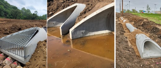 Precast Concrete End Treatments Improve Drainage in Five Applications