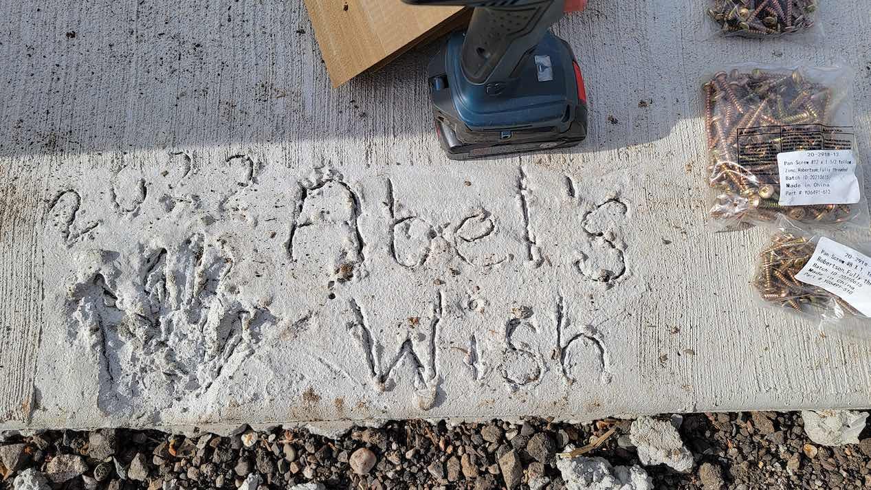 County Materials Donates Ready-Mix Concrete to Make A Wish Come True