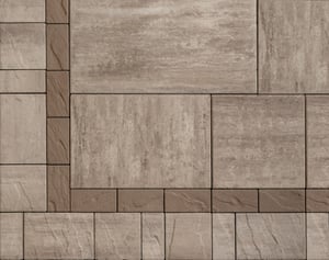 Traditional: <a href="https://hub.countymaterials.com/products/grand-discover-pavers">Grand DISCOVER PAVERS</a> in Enlighten, <a href="https://hub.countymaterials.com/products/vantage-4x8">VANTAGE PAVERS 4x8</a> in Beckon, <a href="https://hub.countymaterials.com/products/vantage-pavers">VANTAGE PAVERS</a> in Enlighten